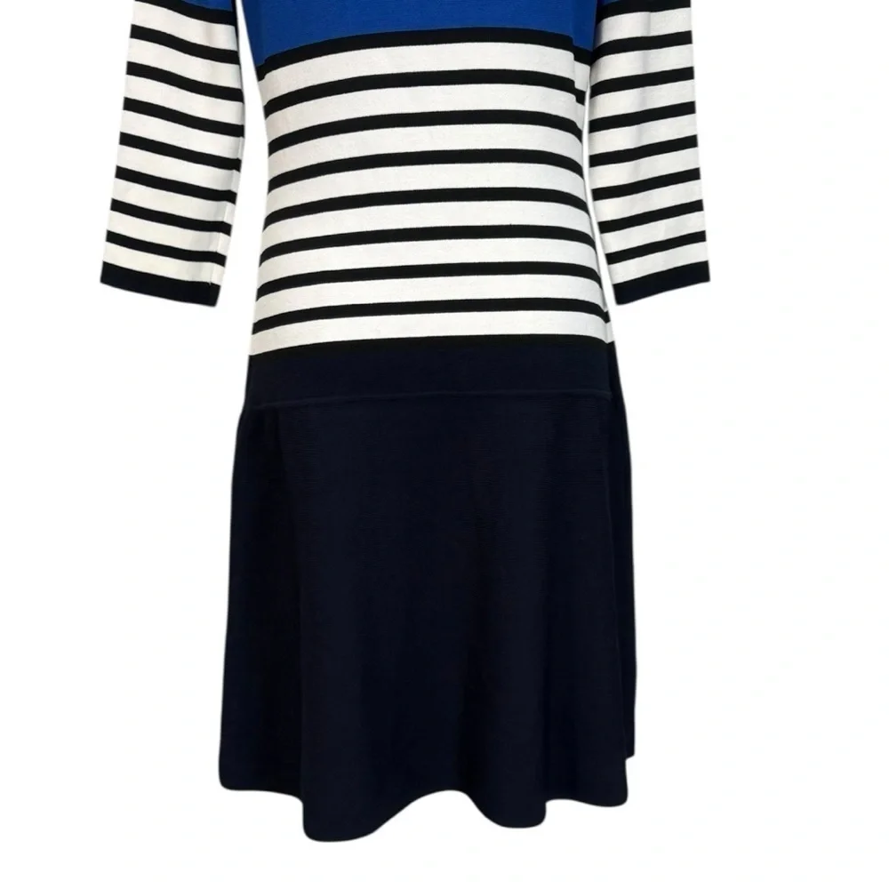 Kate Spade Sleeve Striped Scuba Dress Size Large